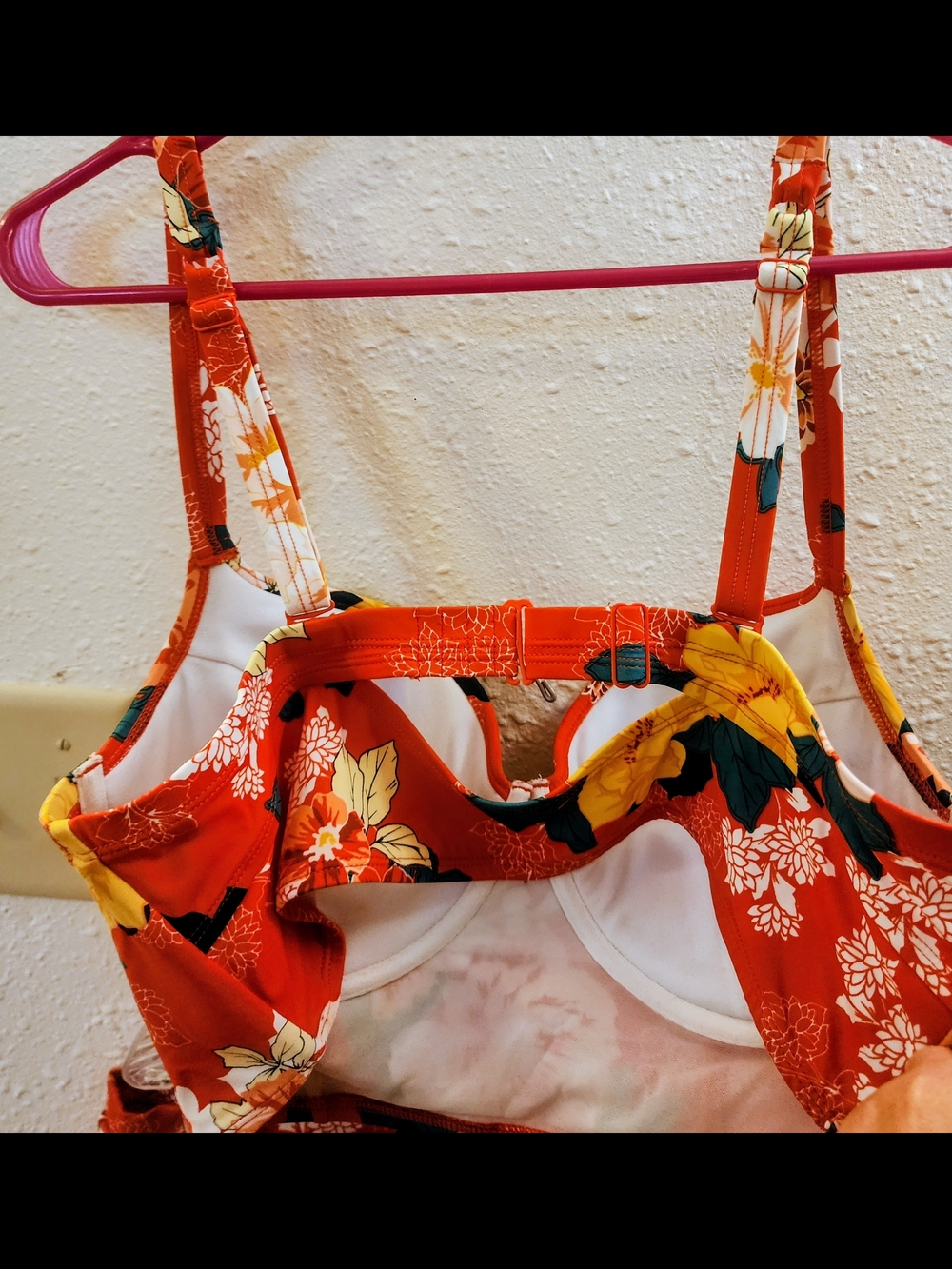 SZ 1 torrid Red Floral Two-Piece Swimsuit with Skirted Bottom - Picture 7 of 12